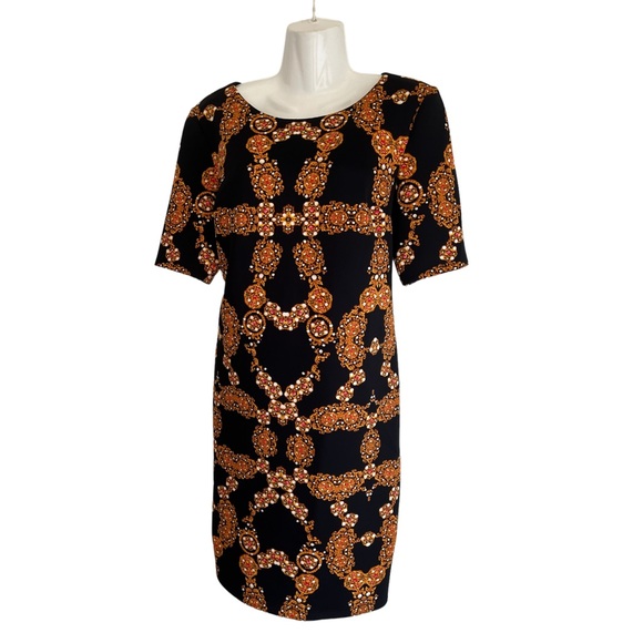 New Jewel print dress back zip size 12 - Picture 2 of 13